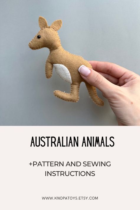 Set of 5 pdf felt pattern, sewing instruction and 4 video stitch that will help beginners learn to sew.Set included pattern kangaroo, koala, crocodile, bird and buffalo. #australian #australiananimals play toy #kangaru plush how to felt tutorial felt craft #feltsewing ornament felting for beginners handmade plush decoration plush woodland animals kolala ornament felting tutorial crocodile baby plush cute ornament #felttoy pattern handcraft plush #feltpattern craft #tutorial creature felt pattern set ornament tutorial #handmade baby mobile #koala pattern #plush gift baby nursery decorations for play digital idea decorations ornament sewing how to make diy baby mobile #sewing channel felting birds wool #felting tips for beginner plushies kawaii plush diy felt toys #feltro step by step inst Diy Felt Toys, Felting Birds, Crocodile Funny, Felting Tips, Plush Diy, Plushies Kawaii, Felt Tutorial, Koala Pattern, Felt Toys Diy