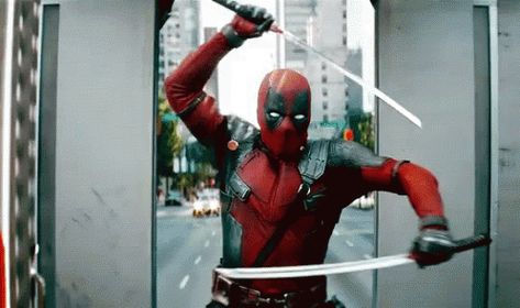 Deadpool Wade Wilson GIF - Deadpool WadeWilson RyanReynolds - Discover & Share GIFs Deadpool Gif, Deadpool Pictures, Ryan Reynolds Deadpool, Deadpool Funny, Deadpool Wallpaper, Wade Wilson, Ragamuffin, Marvel Daredevil, Dc Icons