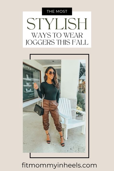 Joggers have become popular in recent years because they offer comfort and style. This post has tips and ideas if you want to wear joggers without looking sloppy. Unlike traditional sweatpants, joggers are designed to be more fashionable and put-together, making them a great choice for lounging at home and going out in public. How To Style Women’s Joggers, Jogger Pants Outfit Dressy, Christian Clothing Brands, Mommy In Heels, Joggers Outfit Women, How To Wear Joggers, Jogger Pants Outfit, Mommy Workout, Outfit Styling