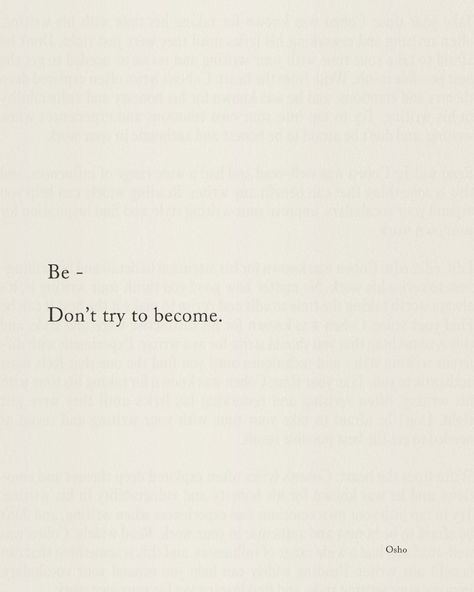 The more you align with your true self, the more fulfilled and content you will feel. So, stop striving to become someone else. Embrace your journey, your growth, and your imperfections. They are all part of what makes you, you. #Authenticity #BeYourself #Osho #SelfAcceptance #InnerPeace #SpiritualJourney #TrueSelf #InspirationalQuotes #LoveYourself #EmbraceYourself Brace Yourself, True Self, Self Acceptance, Positive Life, Spiritual Journey, Life Goals, Inner Peace, Im Not Perfect, Love You