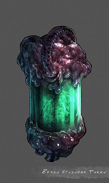 Brain Cylinder Elder Brain, Fusion Reactor Concept Art, Sci Fi Object Concept Art, Sci Fi Capsule Concept Art, Sci Fi Cylinder, Sci Fi Reactor Concept Art, Eldritch Moon, Call Of Cthulhu Rpg, Eldritch Horror