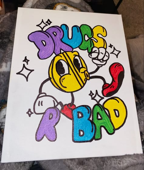 Hype Beast Painting Ideas, Baddie Paintings Canvas Ideas, Cute Trippy Painting Ideas, Things To Paint Trippy, Aesthetic Art Ideas Painting, Y2k Painting Ideas On Canvas Easy, Easy Drawings Aesthetic Trippy, Boys Painting Ideas, Acrylic Painting Ideas On Canvas Aesthetic