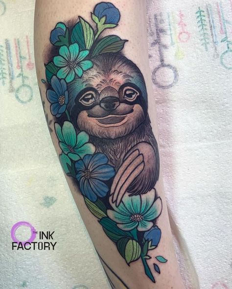 Floral sloth done by the talented @ashsheridan , be sure to check out her work! Be sure to drop us a DM or email to get booked in today. #TheInkFactory #DublinTattoo #Ireland #NeoTrad #NeoTraditionalTattoo #Colour #ColourTattoo #Inked #Tattoo #Sloth #SlothTattoo Berries Tattoo, Sloth Tattoo, Inked Tattoo, Art Phone Cases, Neo Traditional, Got Books, Tattoo Inspo, Color Tattoo, Tattoos And Piercings