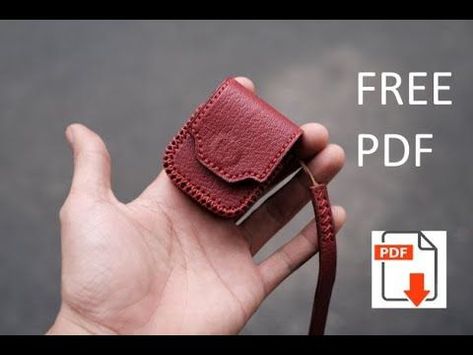 Leather Coin Purse Pattern Free, Cow Projects, Leather Airpod Case, Leather Goods Handmade, Soothing Music, Free Pdf Pattern, Tool Case, Sewing Leather, Leather Projects