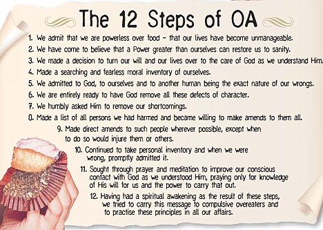 picture of Overeaters anonymous 12 step program - Google Search Overeaters Anonymous, Yummy Mummies, 12 Step Program, Celebrate Recovery, 12 Step, 12 Steps, Intuitive Eating, Mindful Eating, Psych