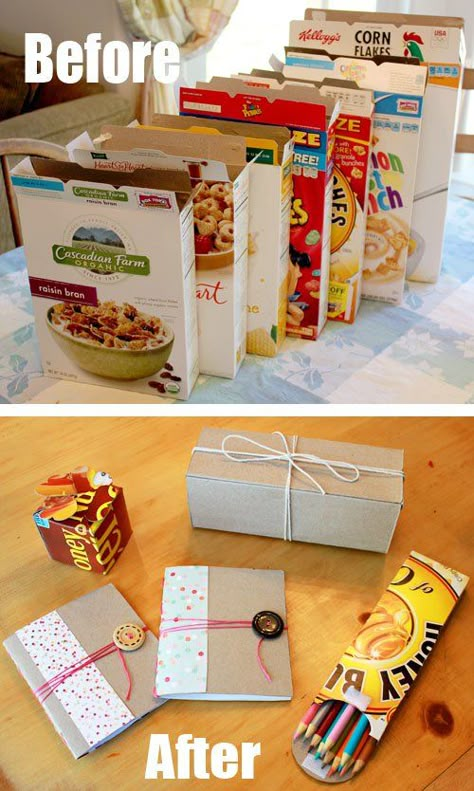 Ideas For Recycling, Cereal Boxes, Recycled Projects, Upcycle Recycle, Handmade Ideas, Recycled Crafts, Crafty Craft, Diy Projects To Try, Easy Diy Projects