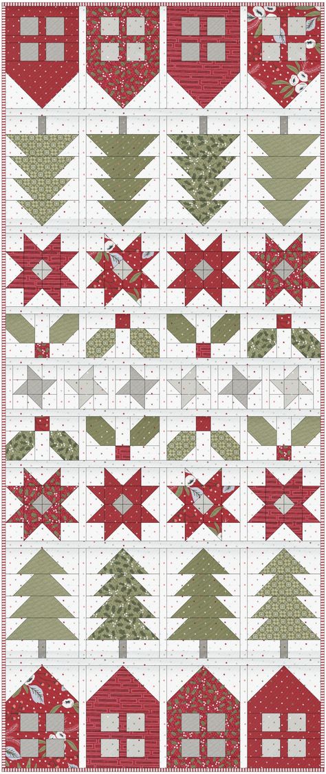 Noel Quilt Pattern, Christmas Wall Quilts Free Pattern, Quilted Christmas Pillows Patterns, Christmas Village Quilt, Christmas Blocks Quilt, Christmas Charm Pack Quilt Patterns, Christmas Patchwork Quilt, Free Christmas Quilt Patterns, Christmas Quilt Patterns Free