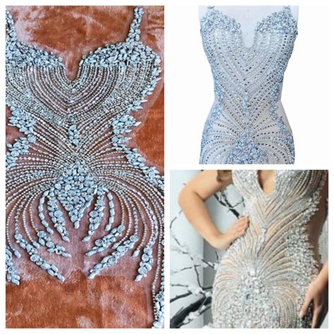 Robe Diy, Sew On Rhinestones, Bodice Applique, Diy Wedding Cake, Diy Wedding Dress, Sequin Patch, Rhinestone Material, Crystal Trim, Rhinestone Appliques