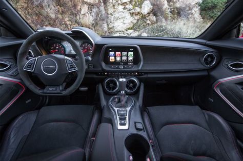 Awesome Chevrolet 2017: 2018 Chevrolet Camaro ZL1 interior... GM vehicles Check more at http://carboard.pro/Cars-Gallery/2017/chevrolet-2017-2018-chevrolet-camaro-zl1-interior-gm-vehicles/ Camaro Zl1 Interior, 2018 Camaro Zl1, Camaro 2018, 2019 Camaro, Black Camaro, Camaro Interior, Camaro 2ss, Chevy Camaro Zl1, Sports Cars Lamborghini