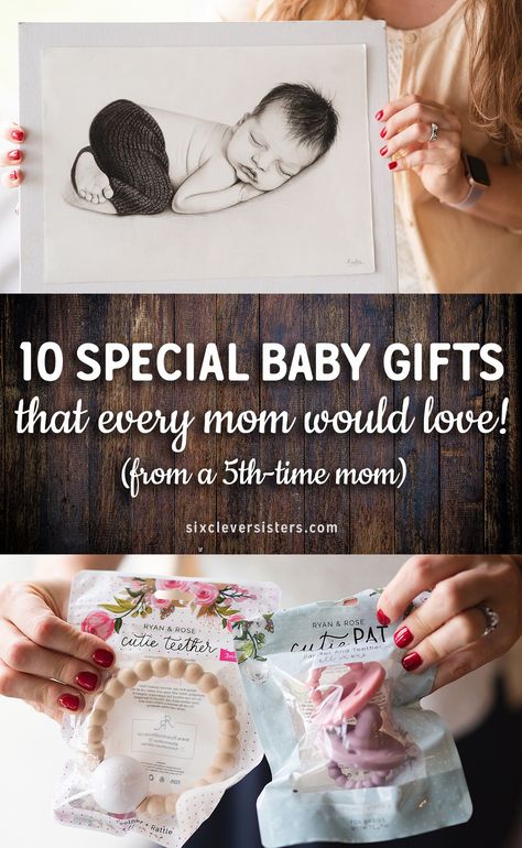 Do you ever find yourself wondering what special baby gift you can give to someone? You want to give a gift to show your love and excitement, but at the same time, you don’t want to give just another cute outfit that they may only wear a time or two before they grow out of it? Here are some special baby gift ideas that every mom would love! Check out our favorite ones on the Six Clever Sisters blog! #baby #mom #preggo #shower #gift #giftideas #babygifts Meaningful Baby Gifts, Unique Baby Girl Gifts, Newborn Niece, Thoughtful Baby Gifts, Baby Gift Ideas, Give A Gift, Baby Mom, Niece Gifts, Best Baby Gifts