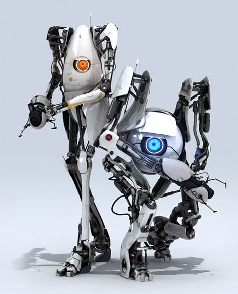 Atlas and P-body Portal Art, Aperture Science, Body Action, Portal Game, Portal 2, Family Boards, Half Life, A Robot, Robot Design