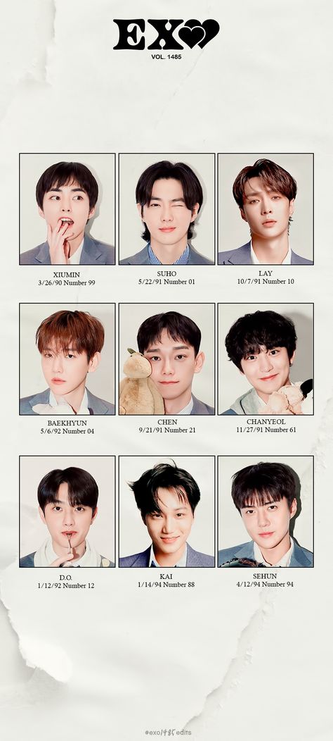 Exo Group Photo Ot9, Exo Members Names, Exo Names, Exo Do Kyungsoo, Exo Group Photo, Exo Ot9, Exo Logo, Exo Group, Exo Songs