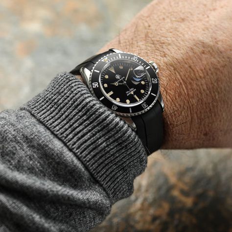 New - ZULUDIVER Rolex Watches Submariner, Submariner Watch, Divers Watch, Wrist Game, Rubber Watches, Luxury Timepieces, Watch Straps, Rolex Submariner, Dive Watches