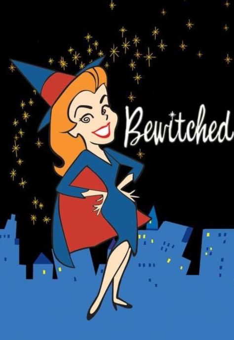 Watch Free Tv Shows, Bewitched Tv Show, I Dream Of Jeannie, Free Tv Shows, Dream Of Jeannie, Free Tv, Elizabeth Montgomery, Line Art Vector, Vintage Witch