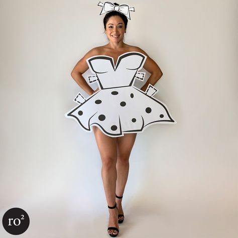 Funny Diy Costumes, Diy Paper Doll, Paper Doll Costume, Halloween Parejas, Doll Halloween Costume, Clever Halloween Costumes, Costume Inspo, Creative Costumes, Funny Costumes