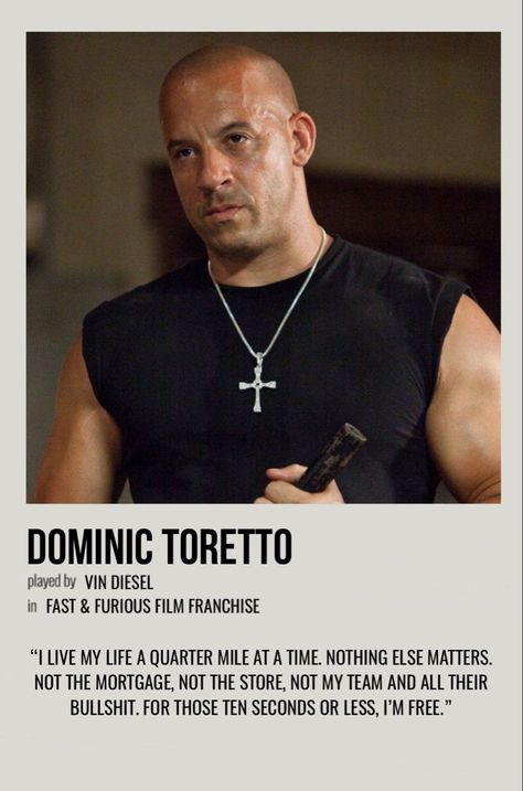 Dominic Fast And Furious, Fast And Furious 7 Poster, Dominic Toretto Aesthetic, Fast And Furious Film Poster, Fast And Furious Bedroom Ideas, Fast Anf Furious Wallpaper, Fast And Furious Polaroid, Fast And Furious Polaroid Poster, Fast And Furious Characters