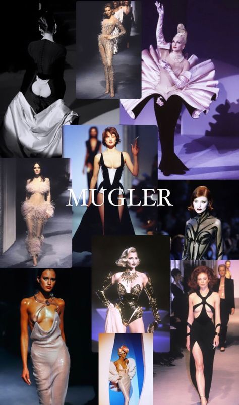 Thierry Mugler Runway Mugler Aesthetic Wallpaper, Mugler Wallpaper, Mugler Moodboard, Mugler Aesthetic, Mugler Logo, Mugler 90s, Rest In Heaven, Clothing Store Interior, Pretty Angel