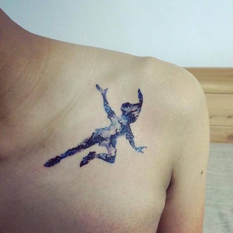 Pan Tattoo, Peter Pan Silhouette, Peter Pan Tattoo, Tattoo Pictures, Silhouette Tattoos, Facial Tattoos, Collar Bone Tattoo, Friend Tattoos, Disney Tattoos