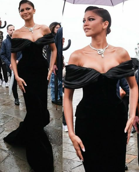 Gold Gala Dress, Zendaya Dress, Fashion Trend Pattern, Race Day Fashion, Zendaya Outfits, Gala Outfit, Chic Dress Classy, Black Dress Outfits, Glamour Dress