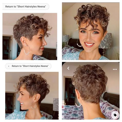 Black Women Curly Hair, Pixie Cut Curly Hair, Haircut Ideas Trendy, Updo Curly, Short Curly Hairstyles For Women, Curly Pixie Hairstyles, Women Curly Hair, Curly Pixie Haircuts, Short Hair Pixie Cuts