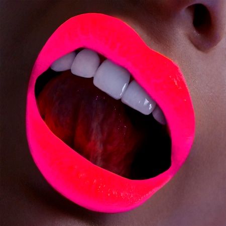 Listen Hard Girl Neon Lip Paint - INC.redible | Sephora Neon Lipstick, Neon Lips, Pink Lip Color, Hide Dark Circles, Hot Pink Lips, Neon Makeup, Natural Blush, Pink Lip Gloss, Lip Paint