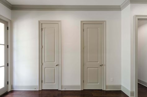 8' tall 2 Panel Door with 4" ( JD502) Casing Six Panel Door, 2 Panel Door, Adu Ideas, Two Panel Doors, Finish Work, Doors And Floors, Custom Doors, Raised Panel Doors, Door Casing