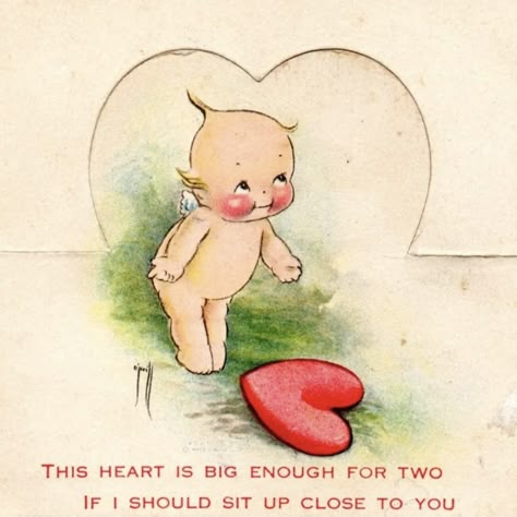 Kewpie Art, Vintage Kewpie, Postal Vintage, Valentines Roses, Vintage Valentine Cards, Kewpie Dolls, Valentines Greetings, My Funny Valentine, Vintage Greeting Cards