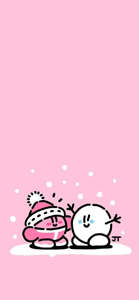 Winter Kirby Wallpaper, Nintendo Winter Wallpaper, Christmas Kirby Wallpaper, Kirby Christmas Tree, Christmas Backgrounds Cute, Hello Kitty Winter Wallpaper Iphone, Winter Cozy Wallpaper, Cute Wallpapers Winter, Cute Winter Backgrounds