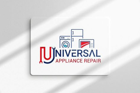 Appliance Repair Logo, Appliances Logo Design, Appliance Logo, Identity Presentation, Clean Logo Design, Business Card Design Creative, Cleaning Logo, Industry Logo, Minimal Logo Design