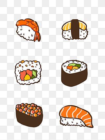 Hokkaido Onsen, Seaweed Clipart, Japanese Clipart, Japan Clipart, Sushi Clipart, Salmon Japanese, Sushi Drawing, Sushi Cartoon, Child Clipart