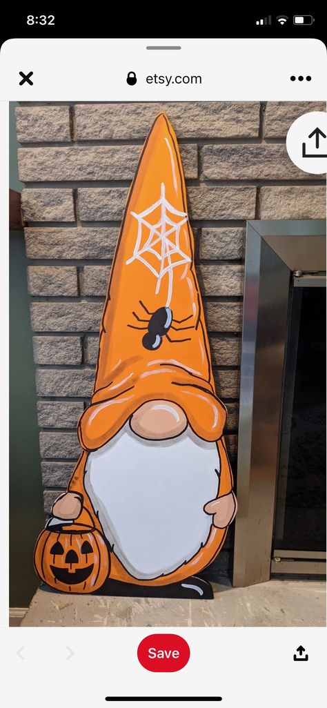 Outdoor Yard Art, Hand Painted Halloween, Halloween Yard Art, Halloween Wood Crafts, Halloween Gnome, Halloween Rocks, Adornos Halloween, Halloween Crafts Decorations, Sign Board