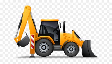 Construction Clipart, Cake Pic, Front End Loader, Backhoe Loader, Cartoons Png, Construction Vehicles, Front End, Baby Party, Video Camera