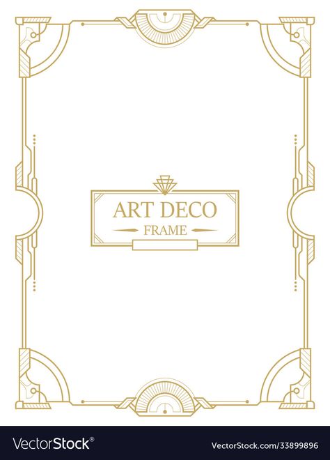 Art Deco Border Design, Art Deco Layout, Art Deco Frames Border, Art Nouveau Border, Art Deco Border, Art Deco Frames, Art Deco Borders, Art Deco Motifs, Art Deco Motif