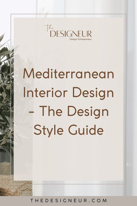 Mediterranean Interior Design - The Design Style Guide French Mediterranean Home Interiors, Mediterranean Decor Ideas, Mediterranean Coastal Decor, Mediteranean Houses Interior Decor, Interior Mediterranean Style, Mediterranean Revival Interior Design, Mediterranean Design Interior, Mediterranean Style Homes Interior, Portugal Interior Design