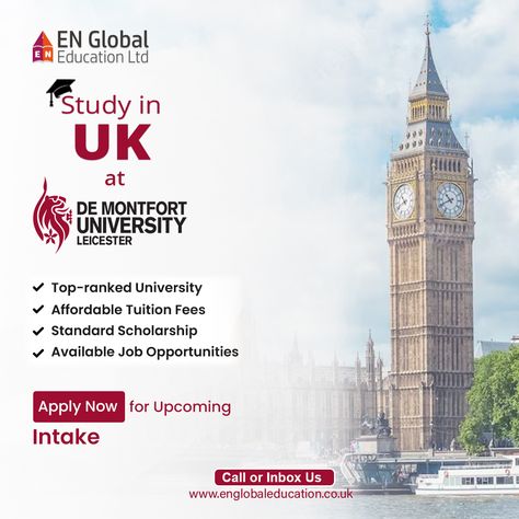 Study In Uk Creative Ads, Travel Brochure Design, Coventry University, De Montfort University, Admissions Poster, Digital Advertising Design, Real Estate Marketing Design, Panther Art, Packaging Template Design