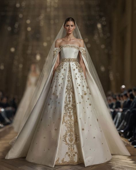 Experience the grandeur of a royal wedding.​ #SaiidKobeisy ​ #VisionOfLove ​ #BridalCouture Royal Wedding Dress Queens, Royal Dresses Queens, Queen Wedding Dress, Saiid Kobeisy, Fairytale Gown, Dress Stands, Angel Artwork, Royal Wedding Dress, Royal Dresses