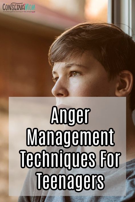 Anger Management Techniques For Teenagers - ConservaMom Anger Management Activities For Teens, Managing Anger For Adults, Anger Management For Teens, Middle School Anger Management Activities, Books For Anger Management, How To Manage Anger Issues, Angry Words, Anger Management Activities, How To Control Anger