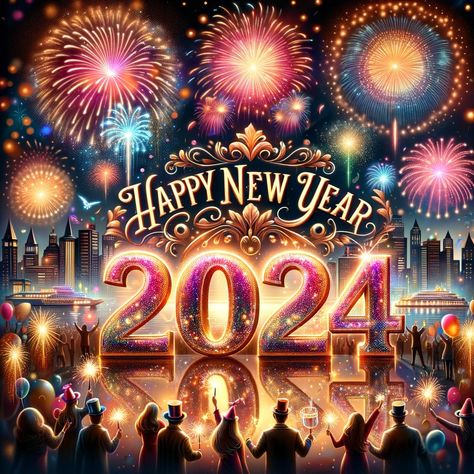 150 Happy New Year 2024 Wallpapers Images HD (Free Download) - iPhone2Lovely 2024 Images, Happy New Year Wallpaper, Wallpaper Images Hd, New Year Wallpaper, Alphabet Fonts, Happy New Year 2024, Wallpapers Images, New Year Wishes, Year 2024