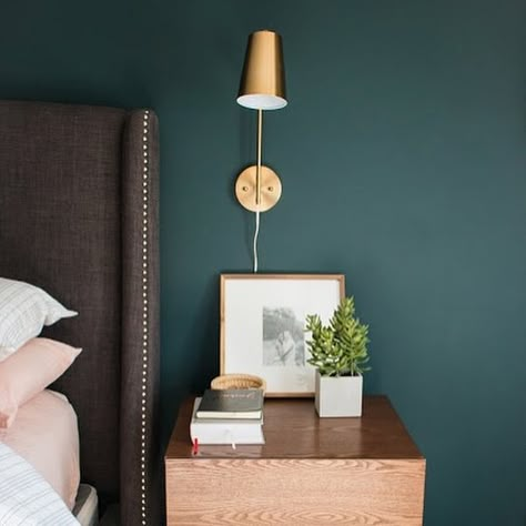 Sw Cascades, Small Bedroom Paint Colors, Edinburgh House, Blue Green Bedrooms, Edinburgh Flat, Colonial Modern, Teal Paint Colors, Master Remodel, Industrial Boho