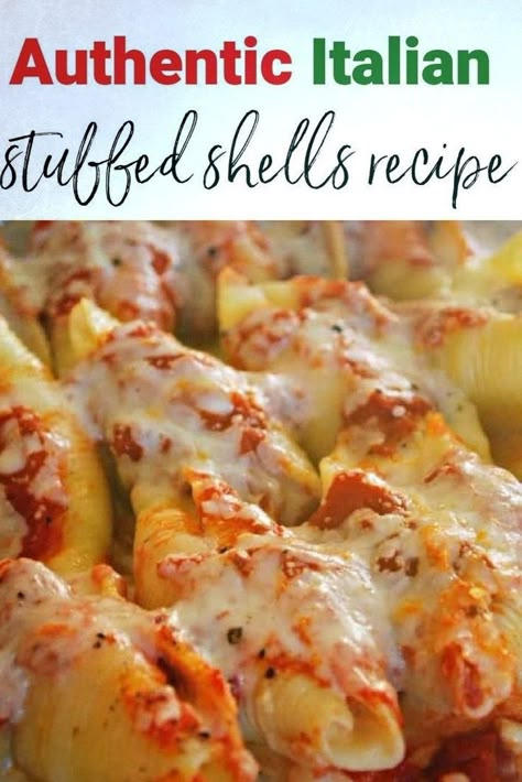 Basil Marinara Sauce, Jumbo Shell Recipes, Italian Stuffed Shells, Sausage Stuffed Shells, Easy Stuffed Shells, Recipes For Families, Shell Pasta Recipes, Best Easy Dinner Recipes, Meal Rotation