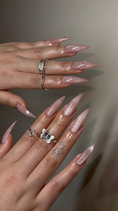 Summer Nail Extensions, Wife Nails, Stiletto Nails Designs, Mob Wife, Cat Eye Nails, Fire Nails, Chic Nails, Nail Extensions, Summer Nail