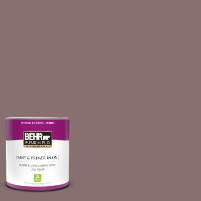 BEHR Premium Plus 1 qt. Home Decorators Collection #HDC-AC-28 Smokey Claret Eggshell Enamel Low Odor Interior Paint & Primer Behr Ultra, Behr Premium Plus, Cabinet Trim, Flat Interior, Flat Paint, 1 April, Paint Primer, Galway, Home Decorators Collection