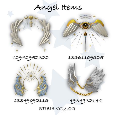 Star Outfit Roblox Code, Angel Roblox Avatar Codes, Fantasia Outfits Roblox Codes, Angel Roblox Outfits, Star Crown Roblox Code, Roblox Item Codes, Roblox Items Codes, Roblox Accessories Codes, Id Brookhaven