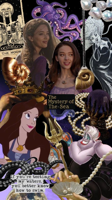 Vanessa/Ursula from The little mermaid #thelittlemermaird #vanessathelittlemermaid #ursula #disney #disneyvillain #disneyaesthetic #siren #mermaidcore #moodboards #vibes #aesthetic Vanessa Ursula, Vanessa Little Mermaid, Ariel Wallpaper, Little Mermaid Wallpaper, Ursula Costume, Little Mermaid Live Action, Little Mermaid Costume, Aesthetic Shuffles, Mermaid Wallpapers