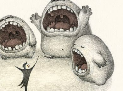 Illustration Design Graphique, Art Mignon, Monster Illustration, Illustration Photo, Big Mouth, Art Et Illustration, Cute Monsters, Childrens Illustrations, A Drawing