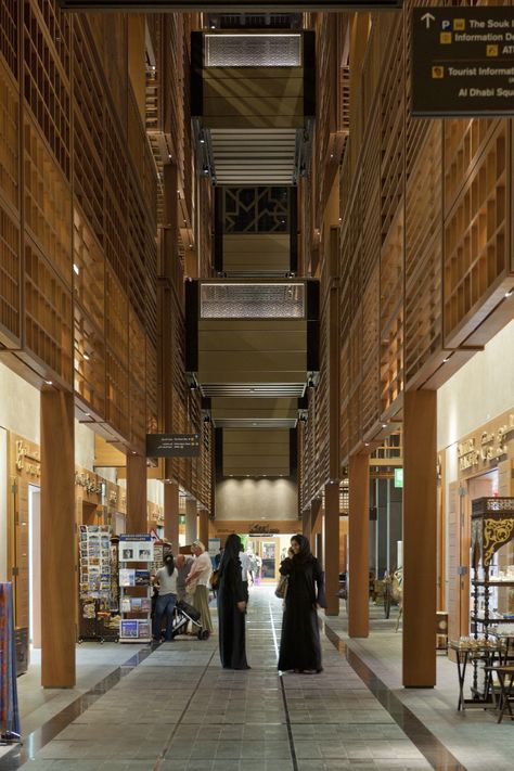 Gallery of Abu Dhabi Central Market / Foster + Partners - 8 Islamic Center, Architecture Elevation, Wooden Architecture, Foster Partners, Central Market, Norman Foster, Ground Floor Plan, Traditional Architecture, Islamic Architecture