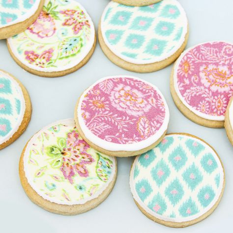 Edible Paper Cookies, Floral Cookies, Fondant Smoother, Best Edibles, Edible Paper, Cookie Business, Edible Icing Sheets, Decorating Cookies, Royal Icing Recipe