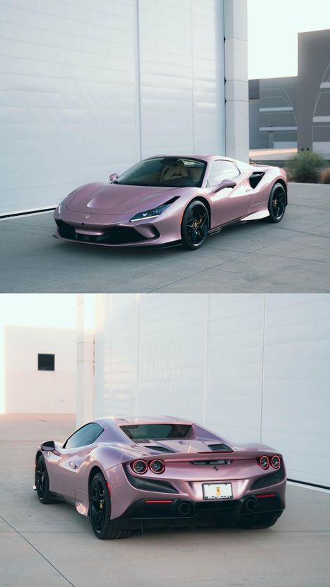 Engine: 3.9L Twin-Turbo V8 ◻️ Trans: 7-Speed Auto ◻️ Drivetrain: Rear-Wheel Drive ◻️ Configurations: F8 Tributo Coupe ◻️ (710 hp) Pink Ferrari, Ferrari F8 Tributo, F8 Tributo, Ferrari F8, New Ferrari, Girly Car, Lux Cars, Car Goals, Street Racing Cars