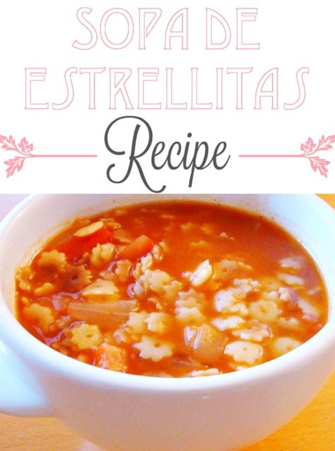 Star Soup, Sopa Recipe, Mexican Soup Recipes, Mexican Pasta, Mexican Soup, Mexican Food Recipes Authentic, Delicious Soup, Comfort Foods, Noodle Soup