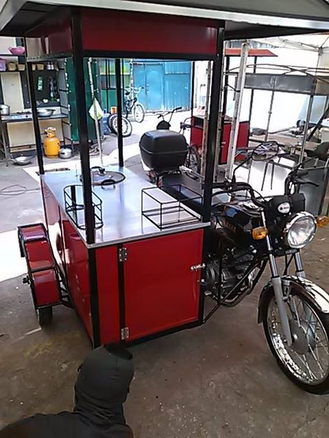 Untitled Motorcycle Food Cart Design, Motorcycle Food Cart, Cycle Food, Moter Cycle, Bike Food, Mobile Restaurant, Mobile Food Cart, Mobile Cart, Cart Design